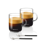 VERTUO Coffee Mugs & Spoons x 2 (390ml)